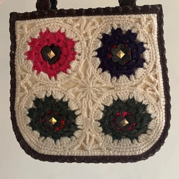 MOSCHINO crochet suede shoulder bag - Picture 6 of 10